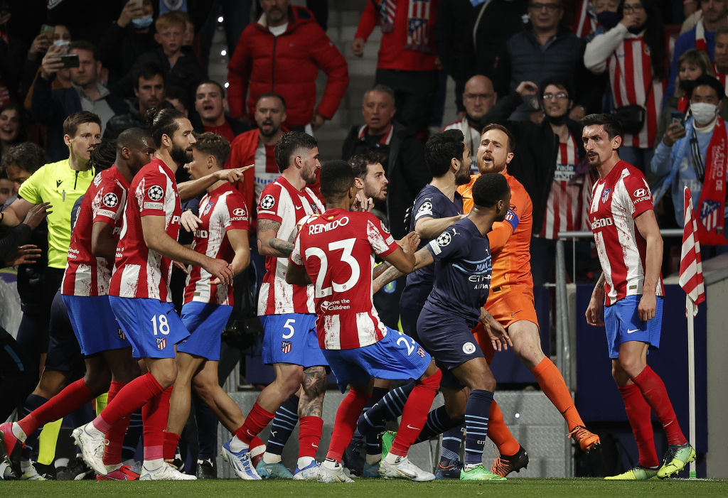 Videó: az öltözőfolyosón folytatták tovább a kakaskodást az Atléti és a City játékosai