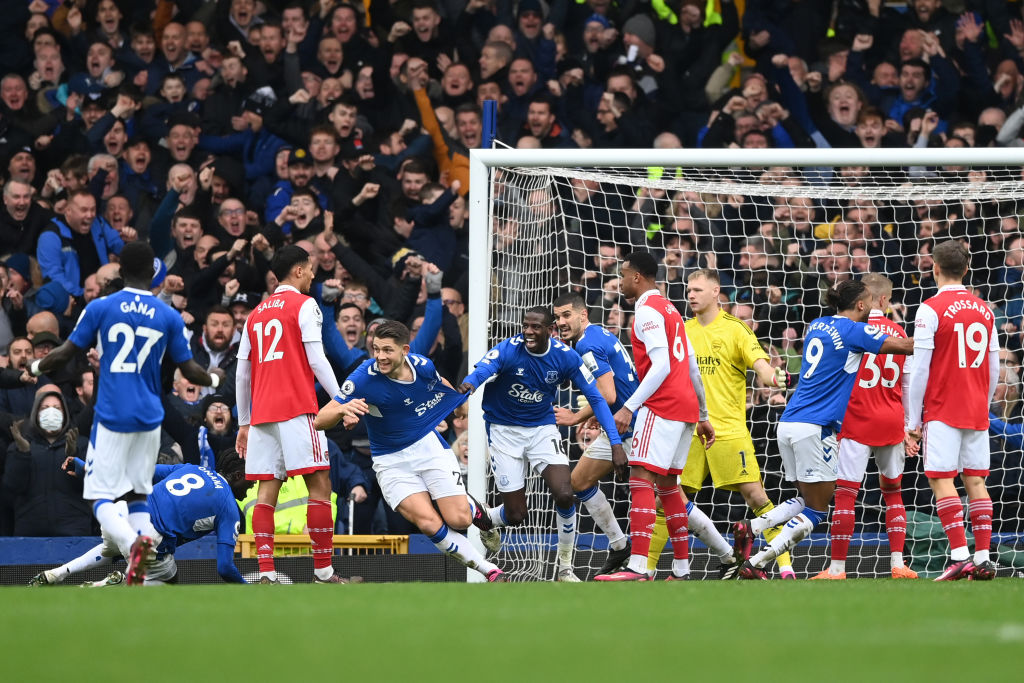 PL: öt hónap veretlenség után az Everton győzte le az Arsenalt – videóval
