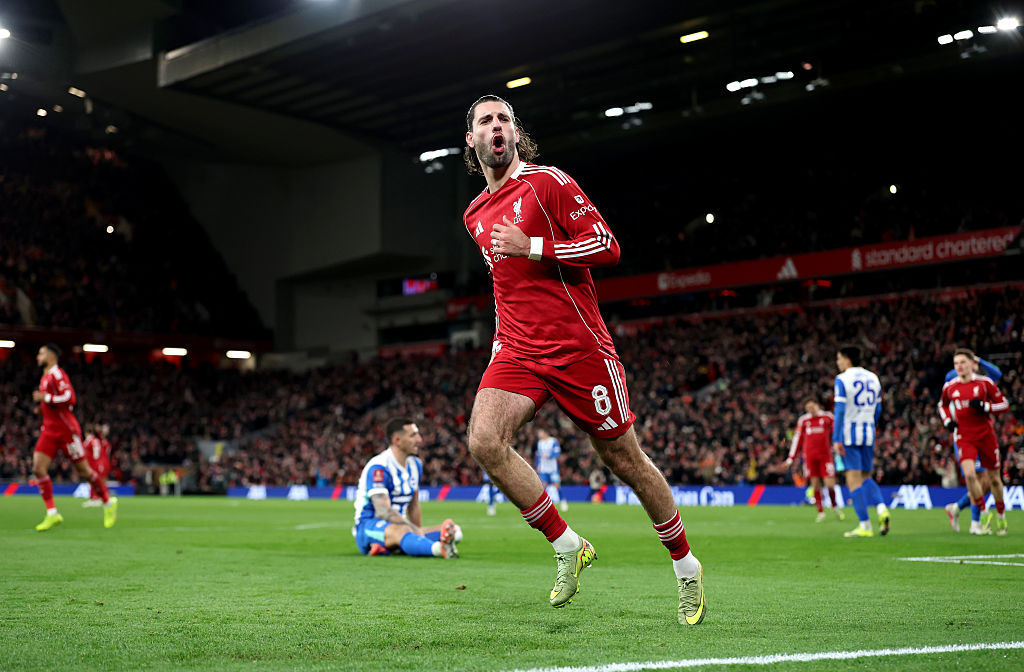 FA-kupa: Szoboszlai és Kerkez remeklésével gázolt át a Brightonon a Liverpool – videóval