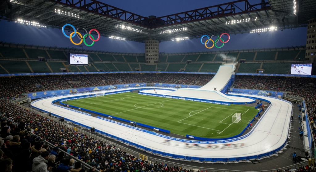 Futball az Olimpia árnyékában: a San Siro ad otthont a téli játékok megnyitójának